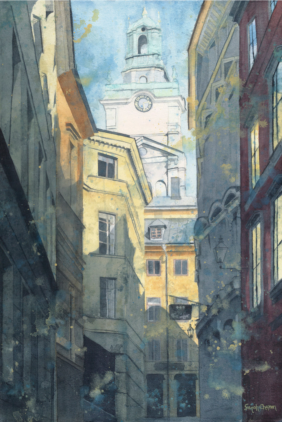 Summer in Stockholm |22x15| Watercolor
