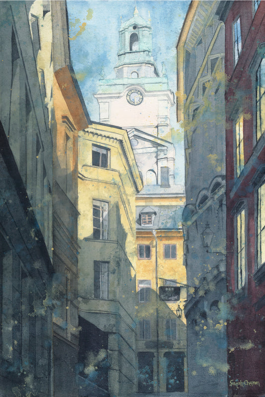Summer in Stockholm |22x15| Watercolor